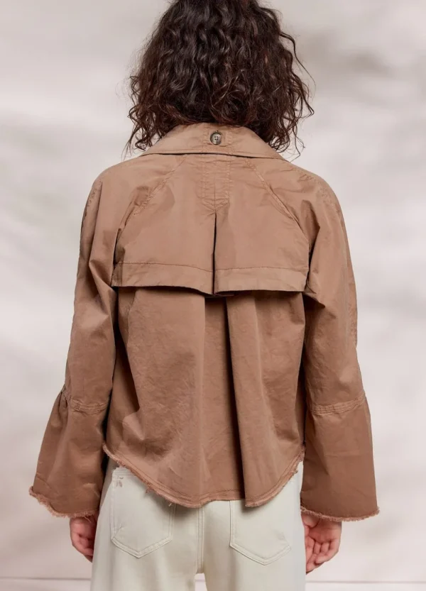 Vrouwen Summum Woman Jassen | Cropped Trenchcoat
