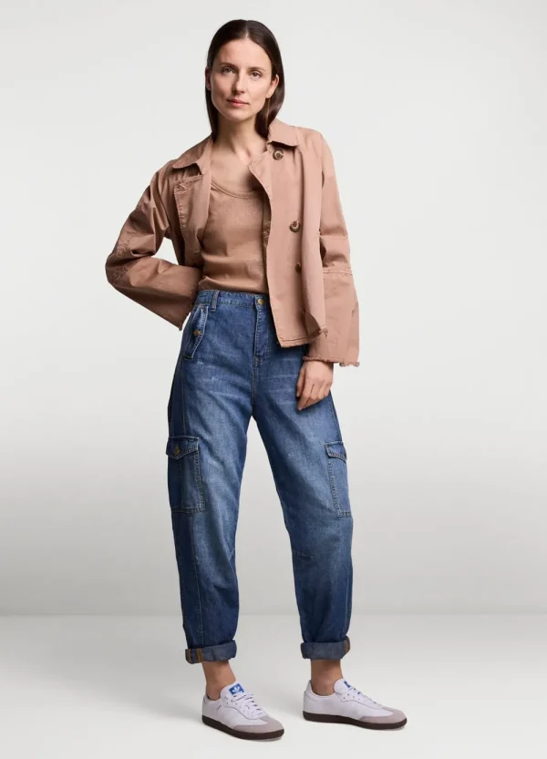 Vrouwen Summum Woman Jeans | Denim Cargobroek