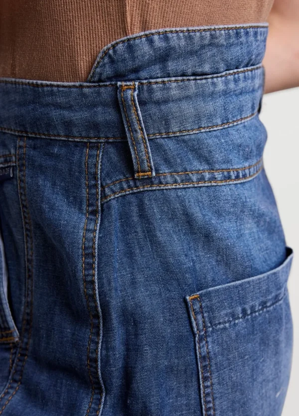 Vrouwen Summum Woman Jeans | Denim Cargobroek