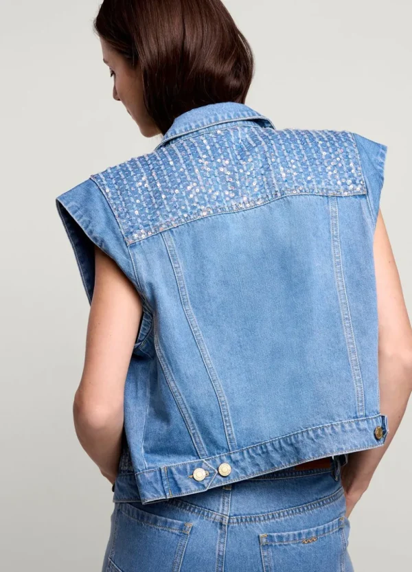 Vrouwen Summum Woman Blazers & Jasjes | Denim Gilet
