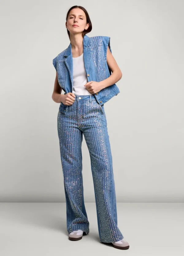 Vrouwen Summum Woman Blazers & Jasjes | Denim Gilet