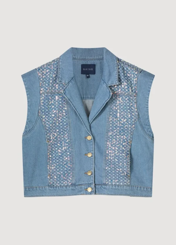 Vrouwen Summum Woman Blazers & Jasjes | Denim Gilet