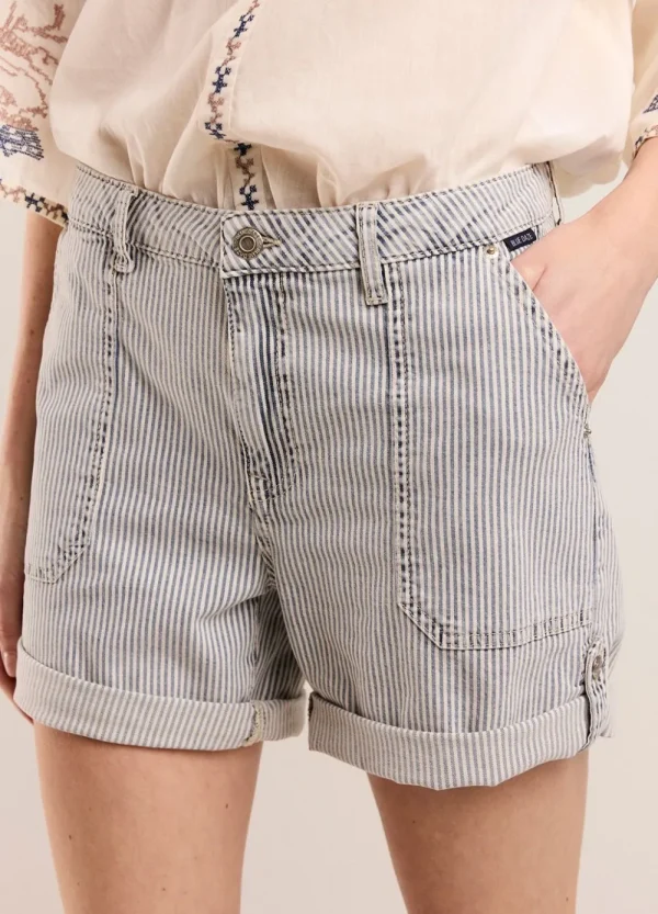 Vrouwen Summum Woman Shorts | Denim Streepjesshort