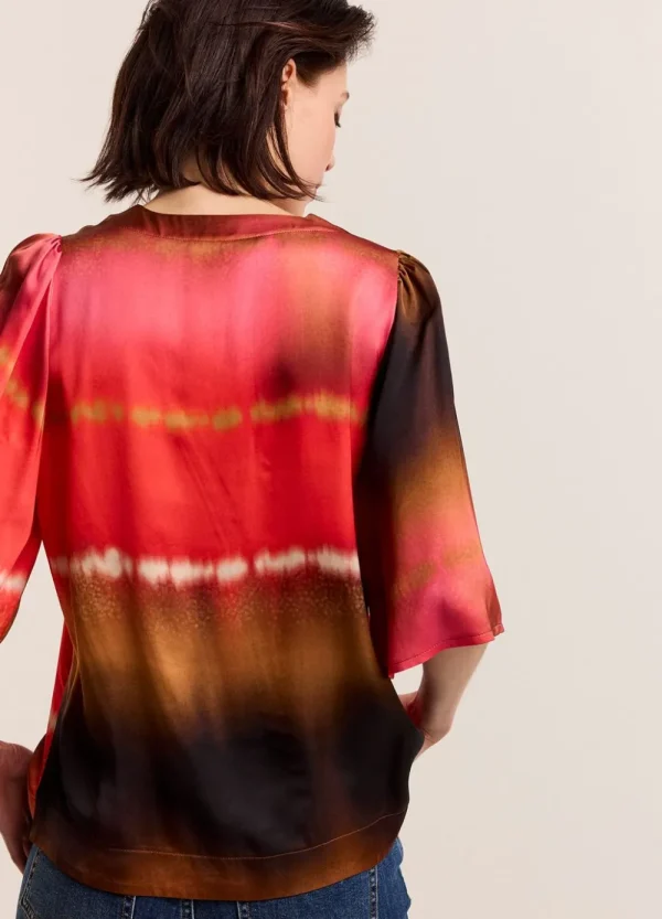 Vrouwen Summum Woman Tops & T-Shirts | Faded Top Met Vlindermouw