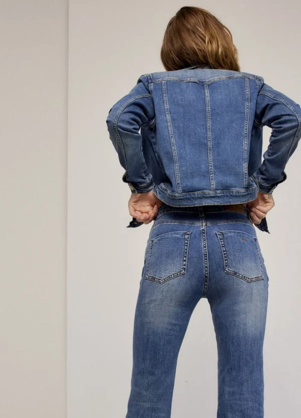 Vrouwen Summum Woman Broeken & Jumpsuits | Flared Blue Daze Denim