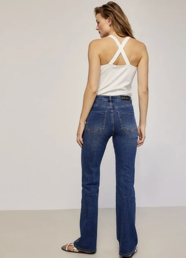 Vrouwen Summum Woman Broeken & Jumpsuits | Flared Blue Daze Denim
