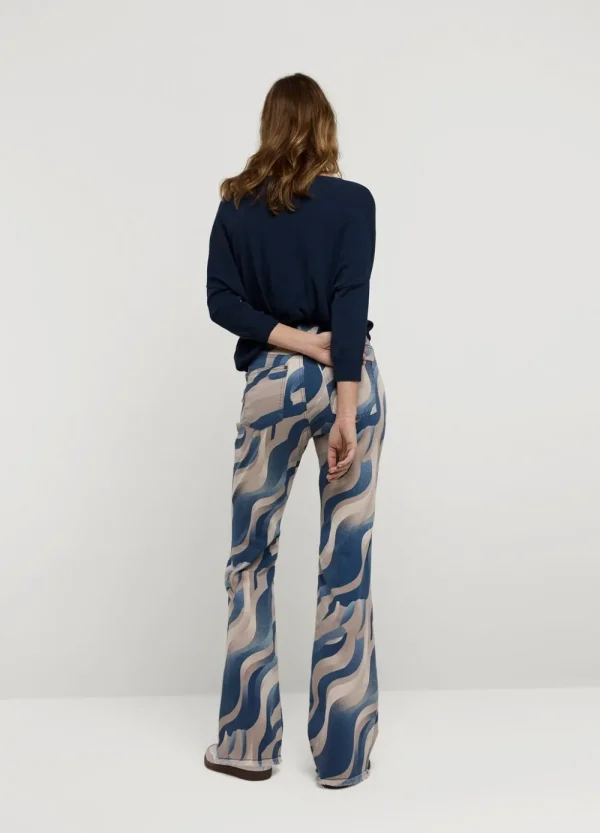 Vrouwen Summum Woman Broeken & Jumpsuits | Flared Broek Met Print