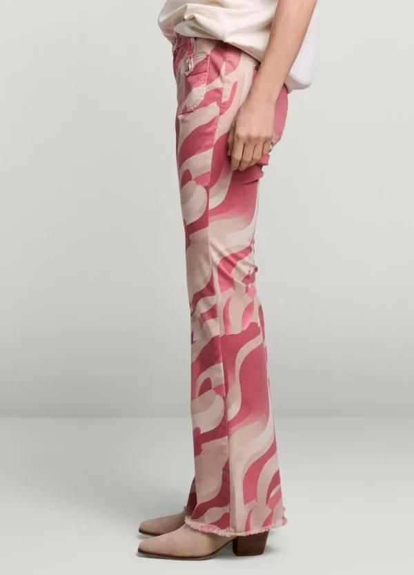 Vrouwen Summum Woman Broeken & Jumpsuits | Flared Broek Met Print