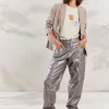 Vrouwen Summum Woman Broeken & Jumpsuits | Foil Print Cargo