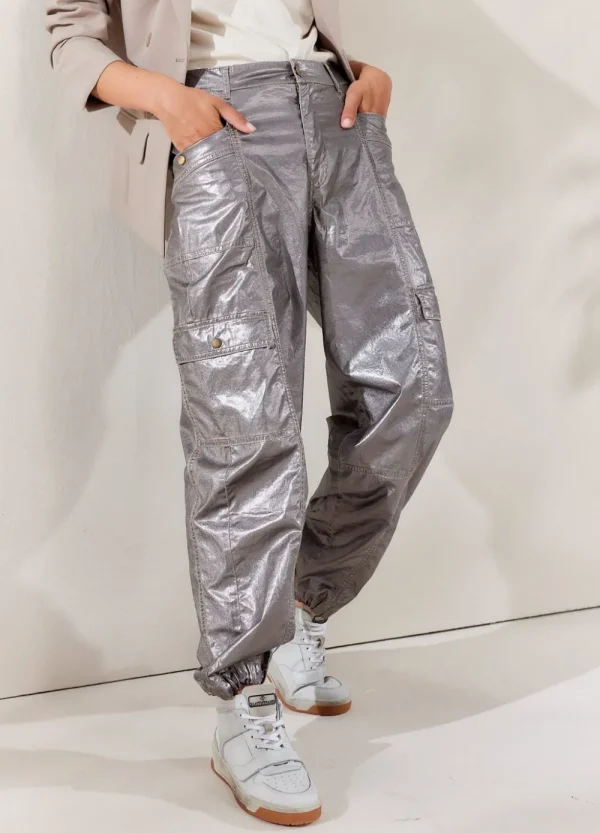 Vrouwen Summum Woman Broeken & Jumpsuits | Foil Print Cargo