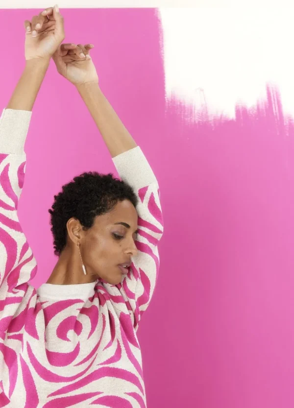 Vrouwen Summum Woman Truien & Vesten | Gebreide Jacquard Trui