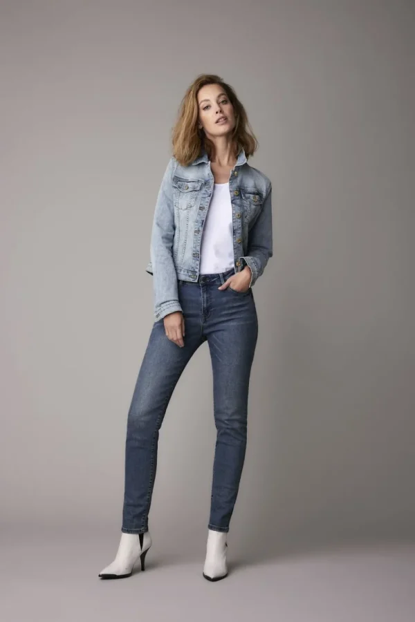 Vrouwen Summum Woman Jassen | Getailleerd Blue Daze-Spijkerjasje