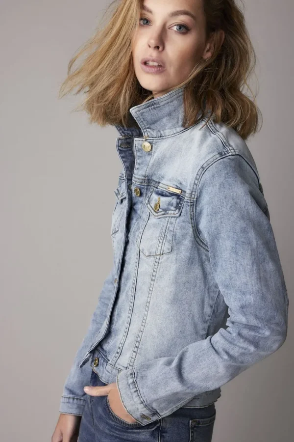 Vrouwen Summum Woman Jassen | Getailleerd Blue Daze-Spijkerjasje