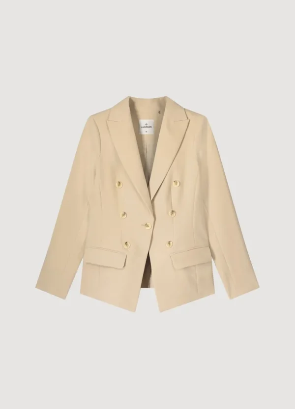 Vrouwen Summum Woman Blazers & Jasjes | Getailleerde Blazer Met Knopen