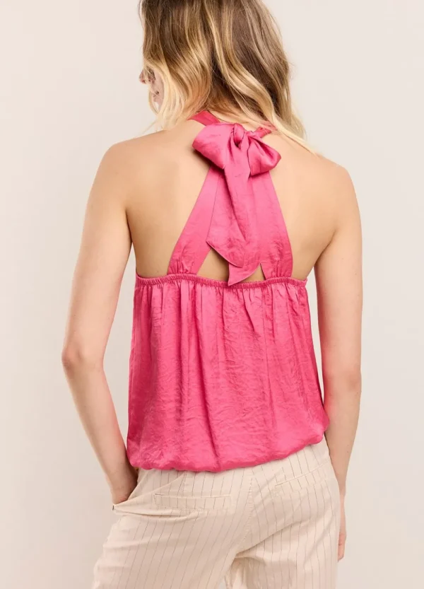 Vrouwen Summum Woman Tops & T-Shirts | Glanzend Haltersinglet