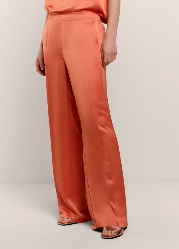 Vrouwen Summum Woman Broeken & Jumpsuits | Glanzende Lange Broek