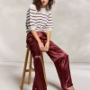 Vrouwen Summum Woman Broeken & Jumpsuits | Glanzende Rechte Broek