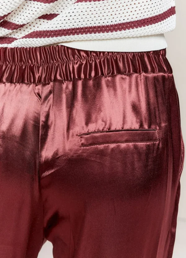 Vrouwen Summum Woman Broeken & Jumpsuits | Glanzende Rechte Broek