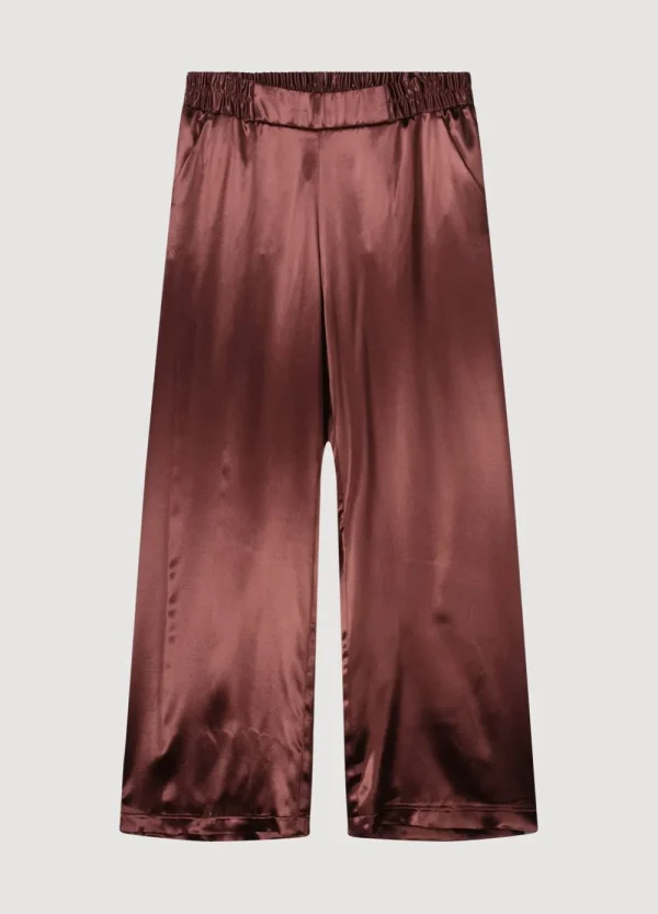 Vrouwen Summum Woman Broeken & Jumpsuits | Glanzende Rechte Broek