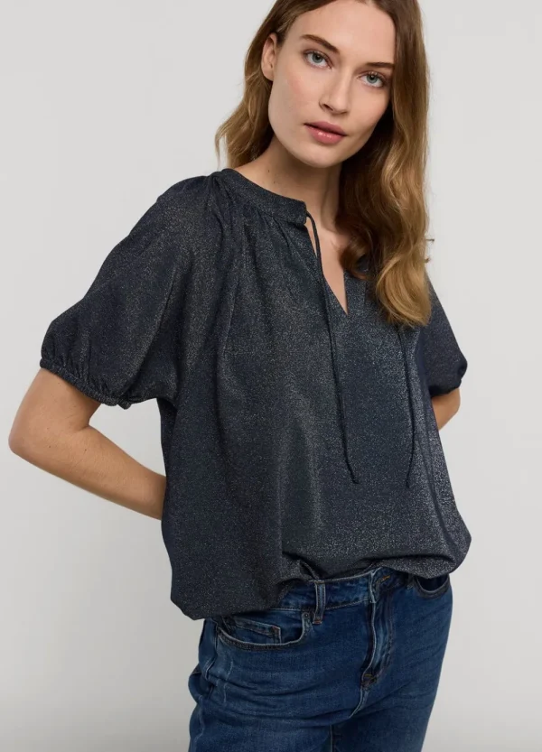 Vrouwen Summum Woman Tops & T-Shirts | Glimmende Lurex Top