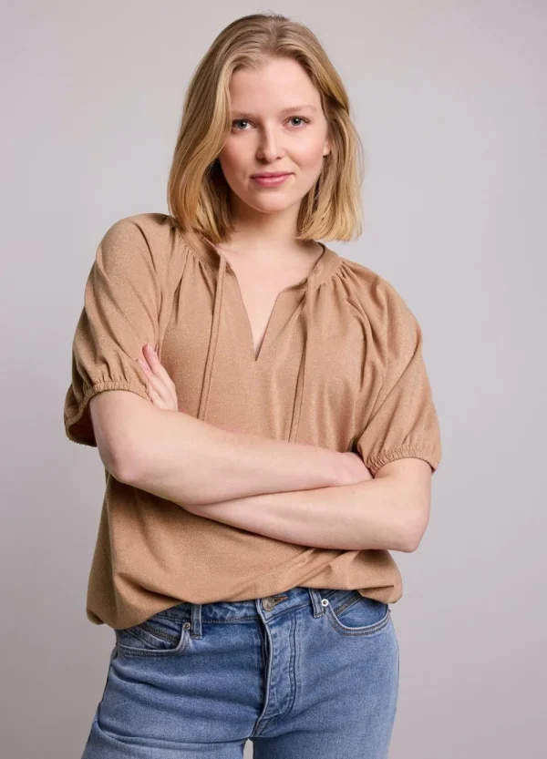 Vrouwen Summum Woman Tops & T-Shirts | Glimmende Lurex Top