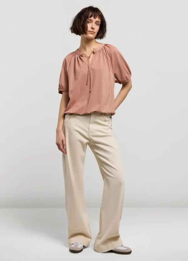 Vrouwen Summum Woman Tops & T-Shirts | Glimmende Lurex Top