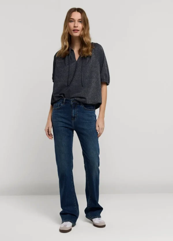 Vrouwen Summum Woman Tops & T-Shirts | Glimmende Lurex Top