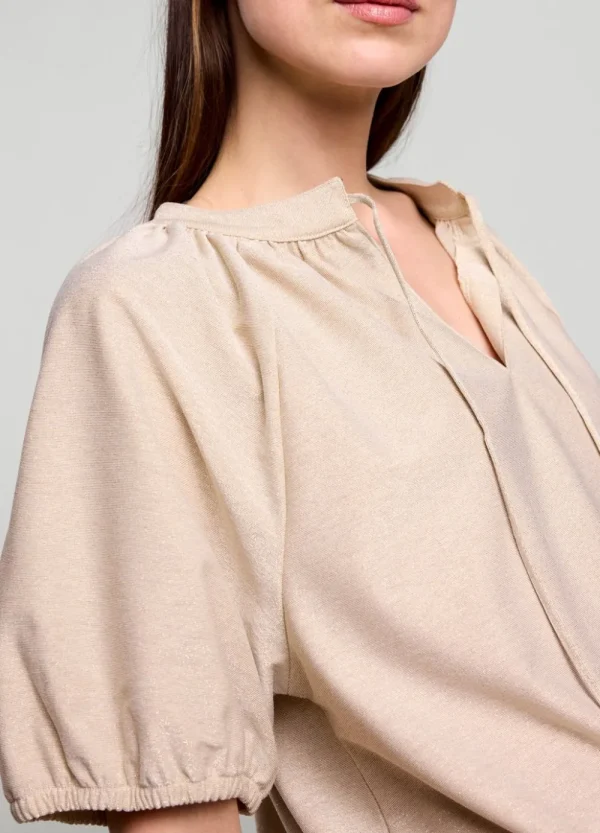 Vrouwen Summum Woman Tops & T-Shirts | Glimmende Lurex Top