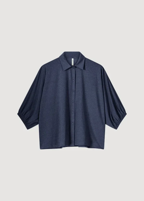 Vrouwen Summum Woman Blouses | Glimmende Overhemdblouse