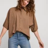 Vrouwen Summum Woman Blouses | Glimmende Overhemdblouse