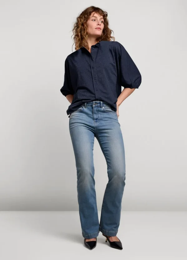 Vrouwen Summum Woman Blouses | Glimmende Overhemdblouse