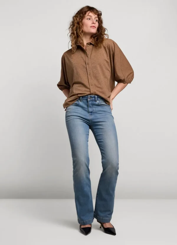 Vrouwen Summum Woman Blouses | Glimmende Overhemdblouse