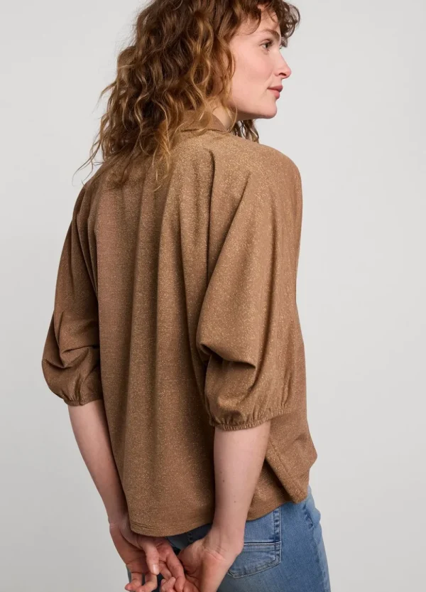 Vrouwen Summum Woman Blouses | Glimmende Overhemdblouse