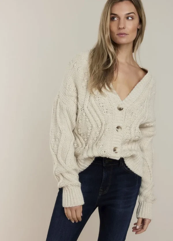 Vrouwen Summum Woman Truien & Vesten | Grofgebreid Zacht Vest