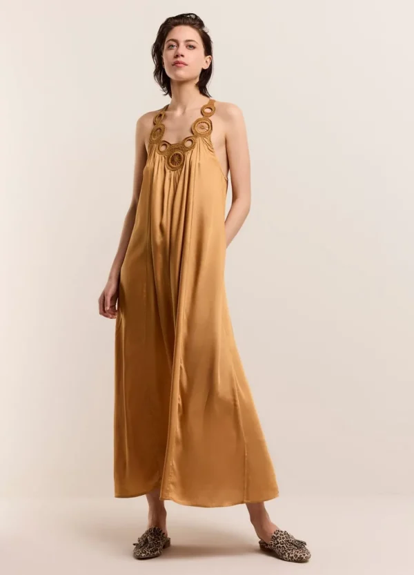 Vrouwen Summum Woman Jurken | Halterjurk Viscose-Satijn