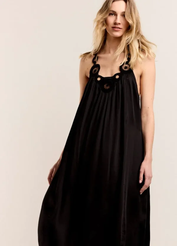 Vrouwen Summum Woman Jurken | Halterjurk Viscose-Satijn