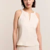 Vrouwen Summum Woman Tops & T-Shirts | Haltertop Met Blinde Rits
