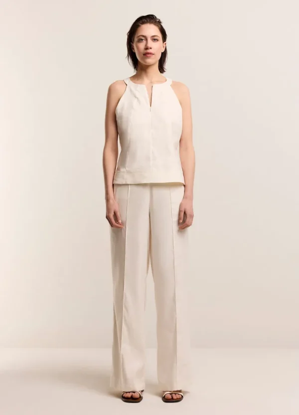 Vrouwen Summum Woman Tops & T-Shirts | Haltertop Met Blinde Rits