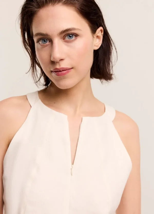 Vrouwen Summum Woman Tops & T-Shirts | Haltertop Met Blinde Rits
