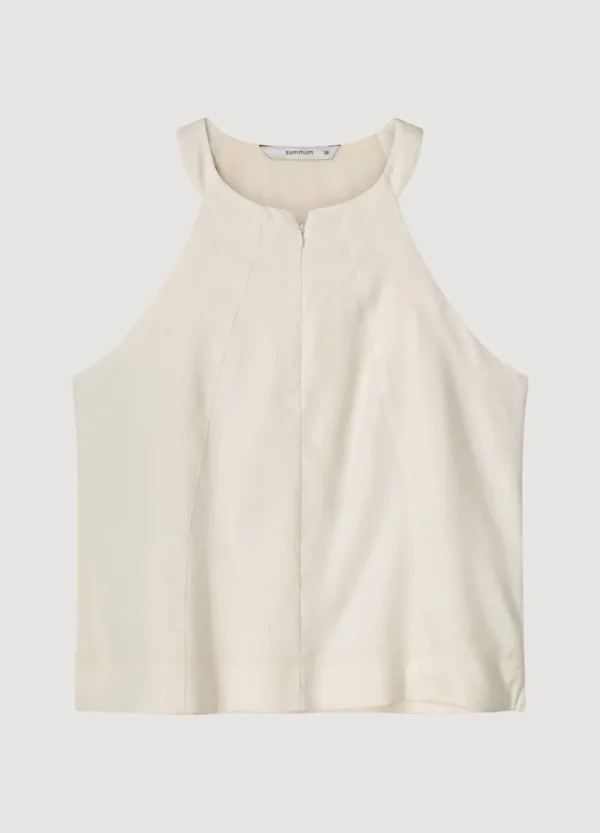 Vrouwen Summum Woman Tops & T-Shirts | Haltertop Met Blinde Rits