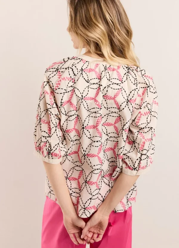 Vrouwen Summum Woman Tops & T-Shirts | Handgeborduurd Top