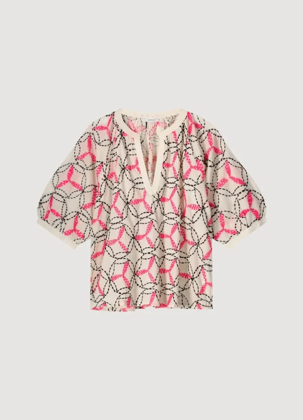 Vrouwen Summum Woman Tops & T-Shirts | Handgeborduurd Top