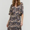 Vrouwen Summum Woman Jurken | Ikatprint Jurk Met Polokraag