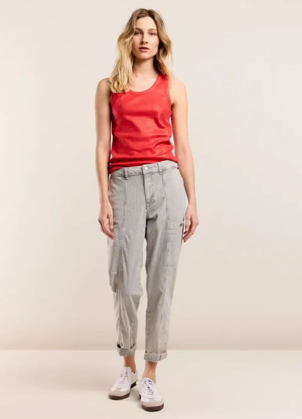 Vrouwen Summum Woman Broeken & Jumpsuits | Indigo Streepjesdenim