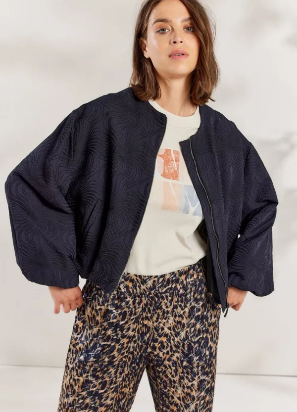Vrouwen Summum Woman Jassen | Jacquard Bomberjack