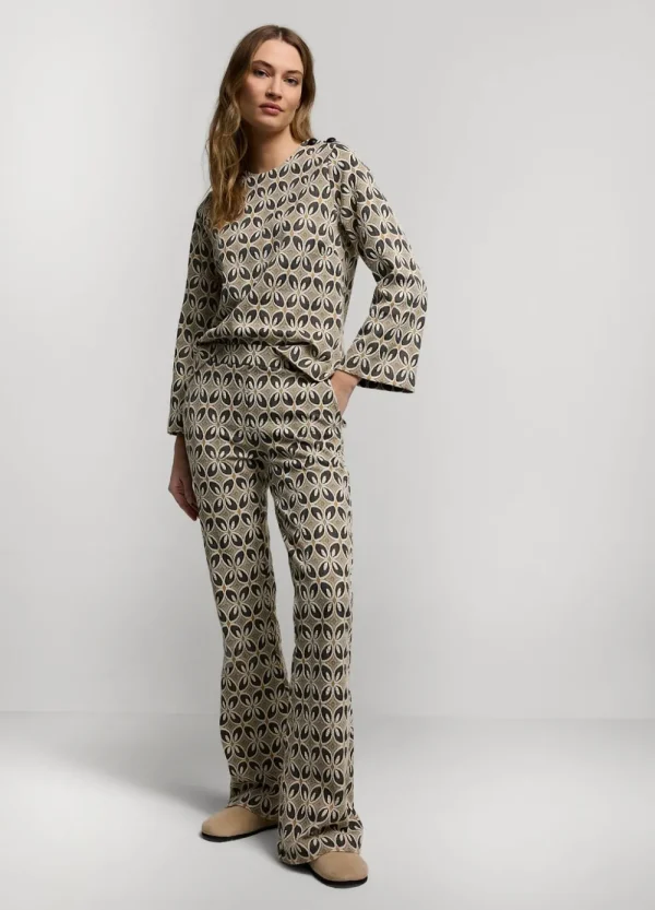 Vrouwen Summum Woman Broeken & Jumpsuits | Jacquard Flared Pants