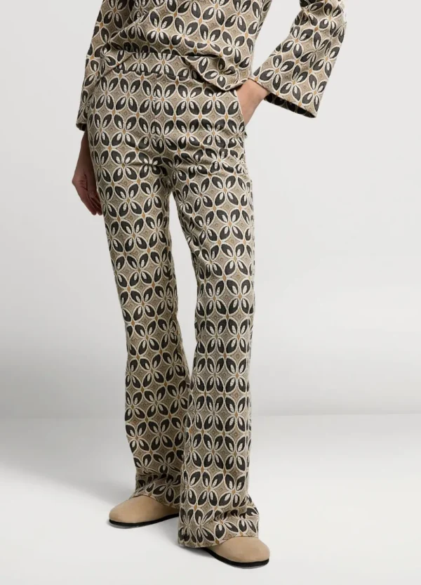 Vrouwen Summum Woman Broeken & Jumpsuits | Jacquard Flared Pants