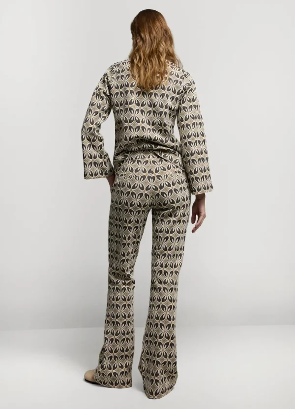 Vrouwen Summum Woman Broeken & Jumpsuits | Jacquard Flared Pants