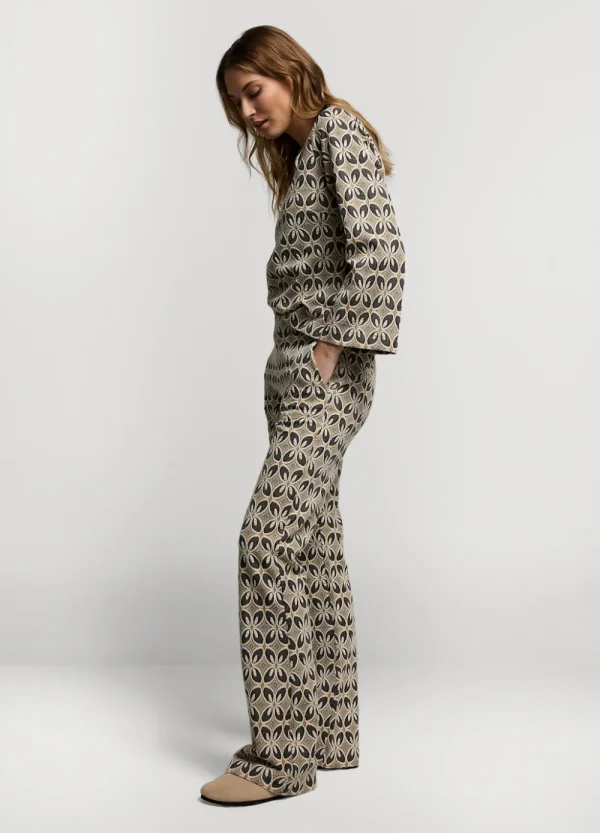 Vrouwen Summum Woman Broeken & Jumpsuits | Jacquard Flared Pants