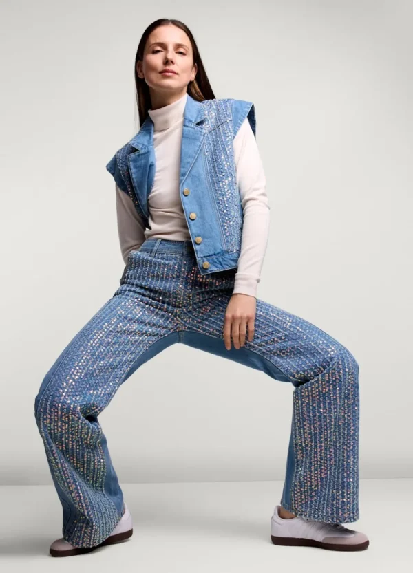 Vrouwen Summum Woman Jeans | Jeans Met Pailletten
